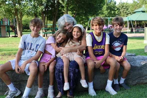 Connie Casha with her grandchildren