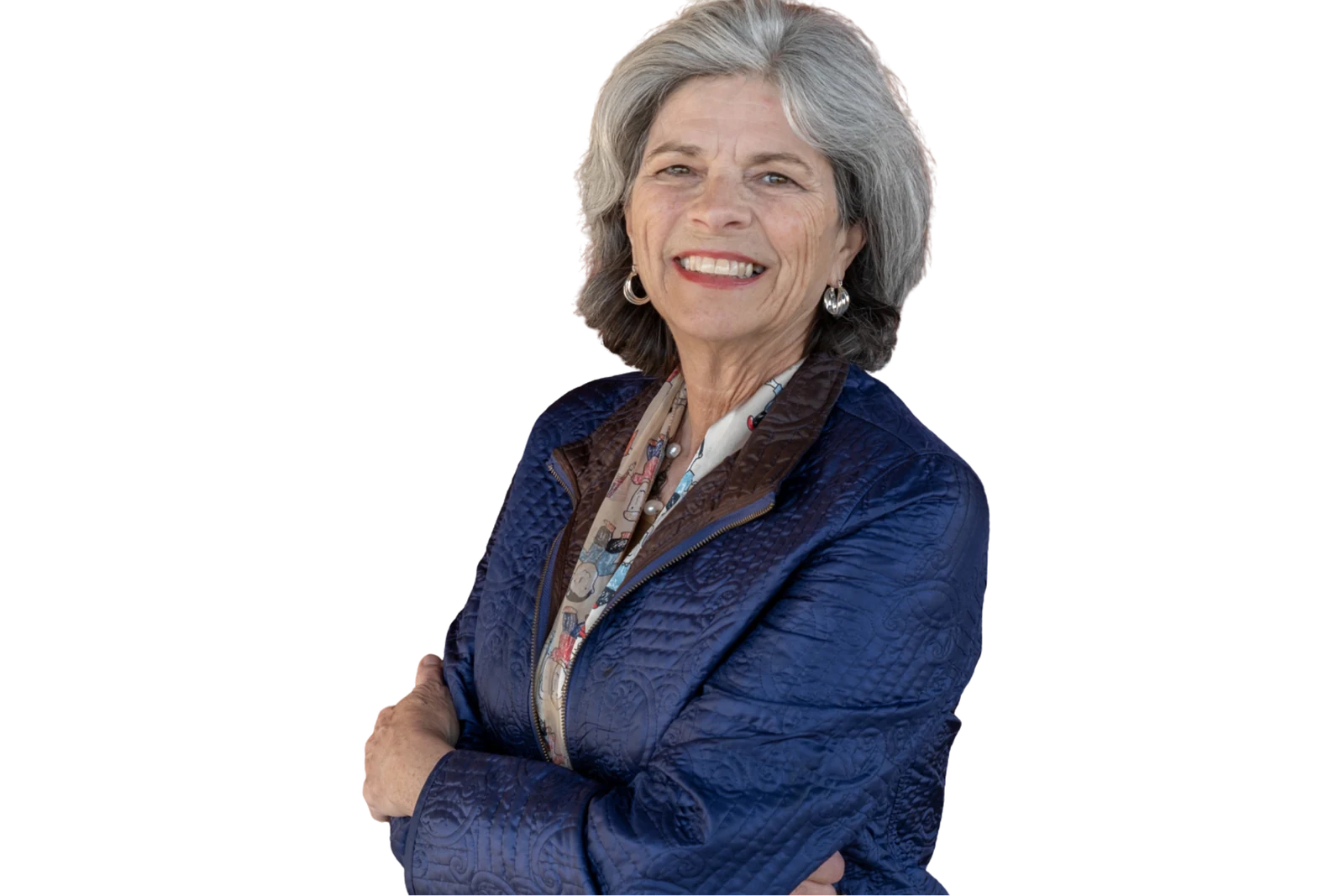 Connie Casha con miembros de la comunidad
