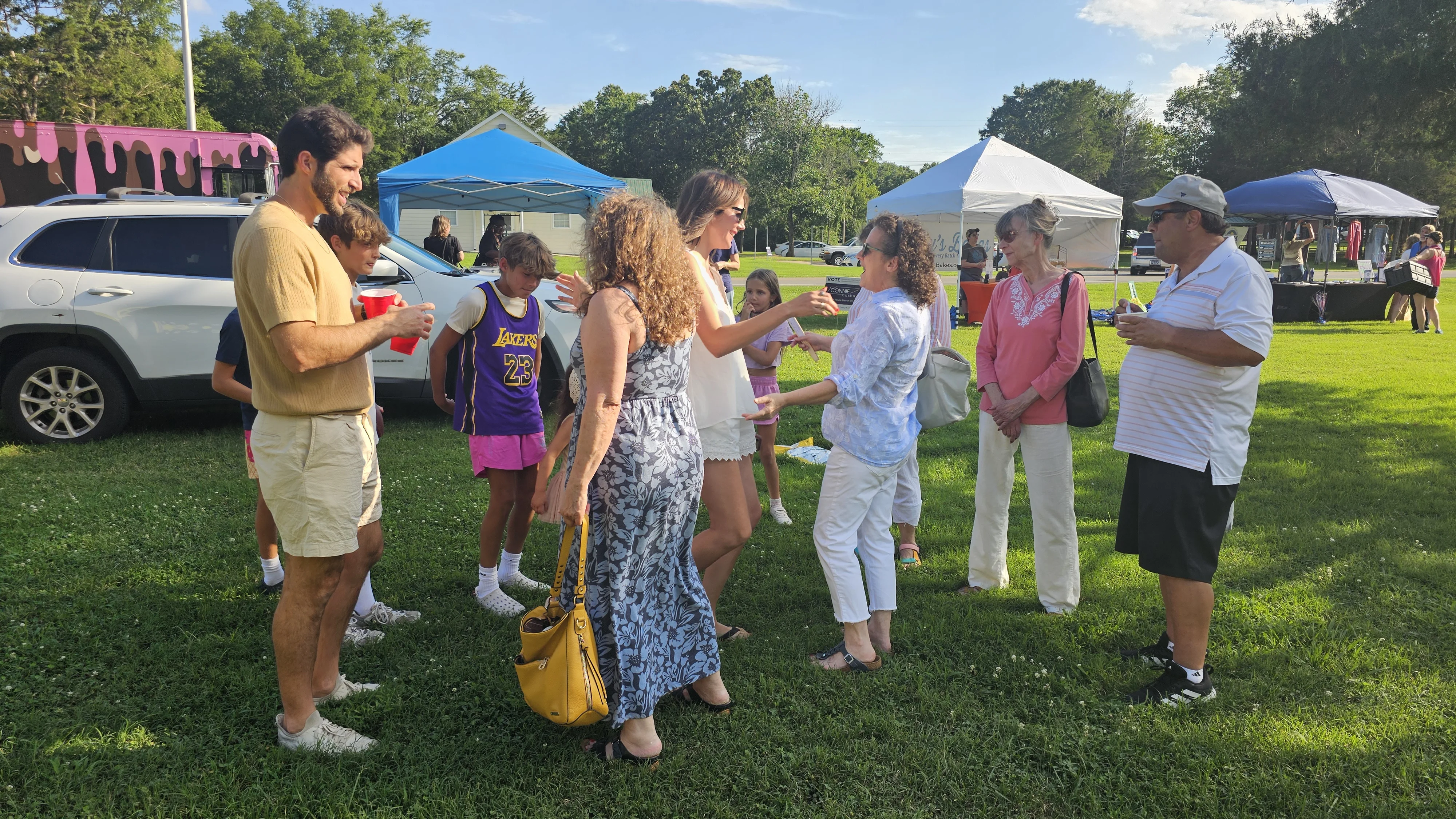 Connie Casha at a community event
